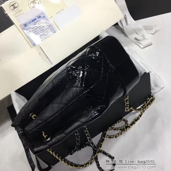 香奈兒CHANEL 94485 2018最新鹿皮漸變漆皮鏈條背包 正品開模 比拼專櫃 DSC1410